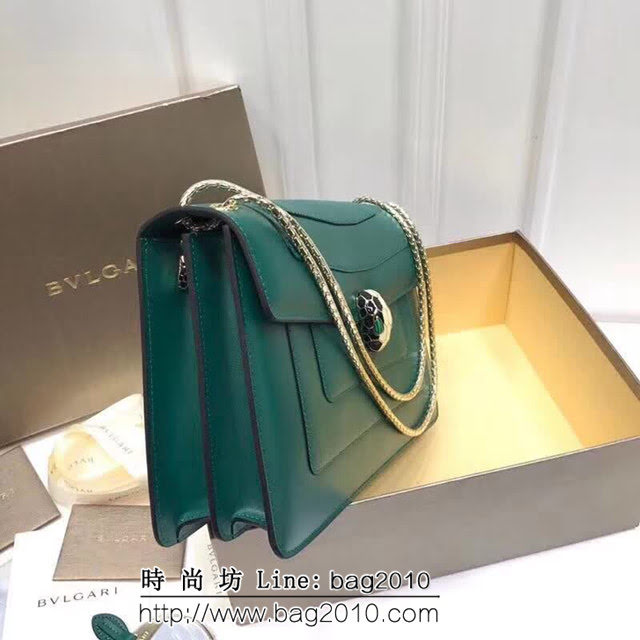 BVLGARI寶格麗 專櫃同步新款 Serpenti雙層琺瑯蛇頭包 鏈條單肩斜挎包 B35362 FYD1339